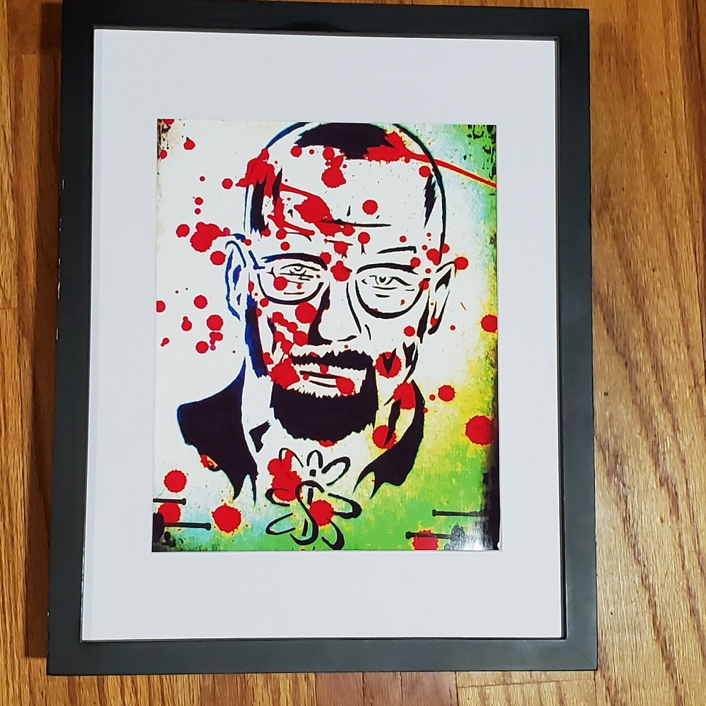Breaking Bad Walt Unframed art print Graffiti